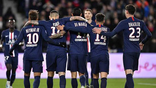  巴黎圣日耳曼轮换阵容仍轻取甘冈三分